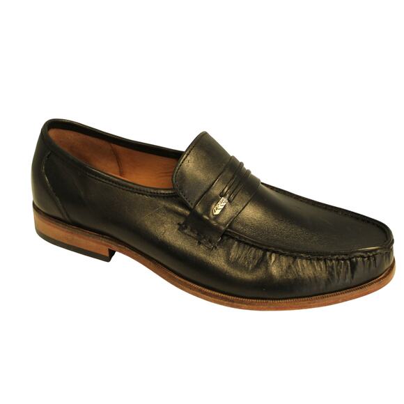 Samuel Windsor Black Mens Penny Loafers NWT Size 10  Goodyear welt main image 4